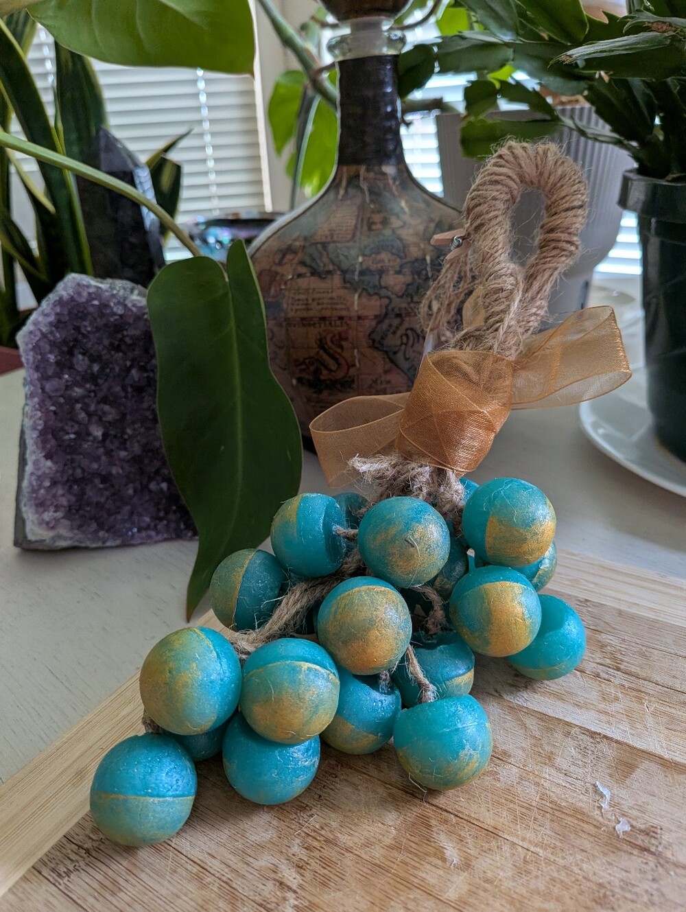 🫐🍋Handmade Aloe Blueberry Lemonade Grape Soap on a Rope